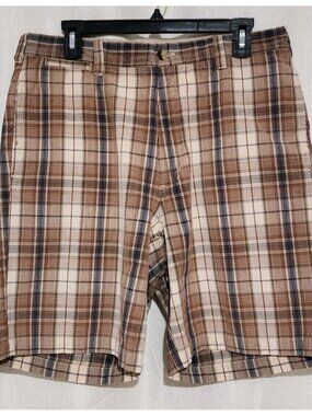 RedHead Men's Shorts Plaid Brown Size 34